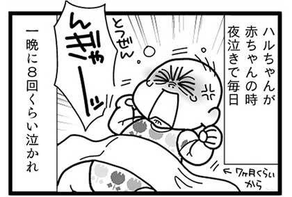 漫画『怒涛のにゅーじヨージ』Vol.27「夜泣きのハナシ」