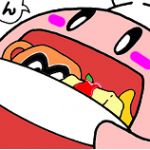 「カービィカフェ」ルポ漫画3　さくま先生とカービィがデザート奪い合い？！